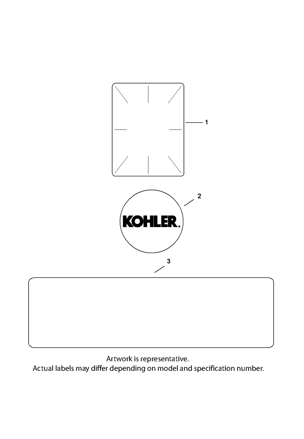 Kohler Cv730-3148 Labels Diagram and Parts List for Z-FORCES60 (53BH5FJD-53BH5FJD050)(2013) Cub Cadet Lawn Tractor